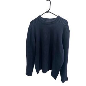 Victorinox Swiss Army Navy Blue Crew Neck Sweater Men’s XL Cotton Knit